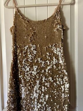 Speechless Gold Sequin Party Dress